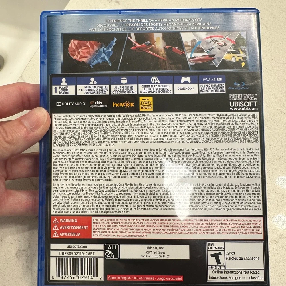 The Crew 2 for PS4‎ - Blue Case
